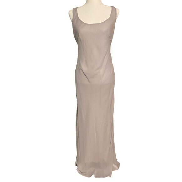 Onyx Nite Formal 2 Piece Grey Evening Gown Size 8 - Picture 3 of 13